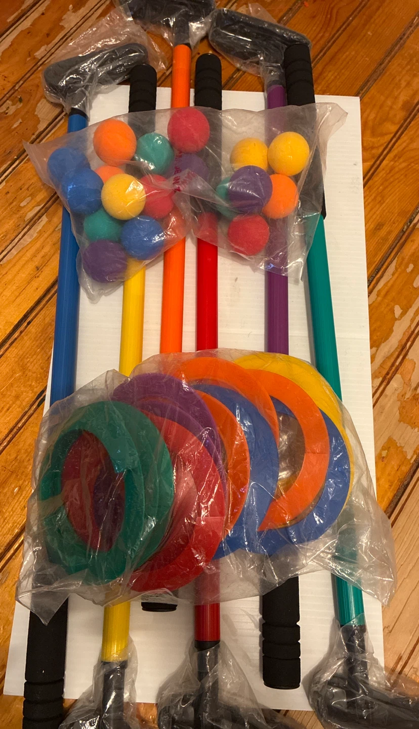 Champion Sports Mini Golf Set - 6 Putters, 18 Holes, 18 Balls