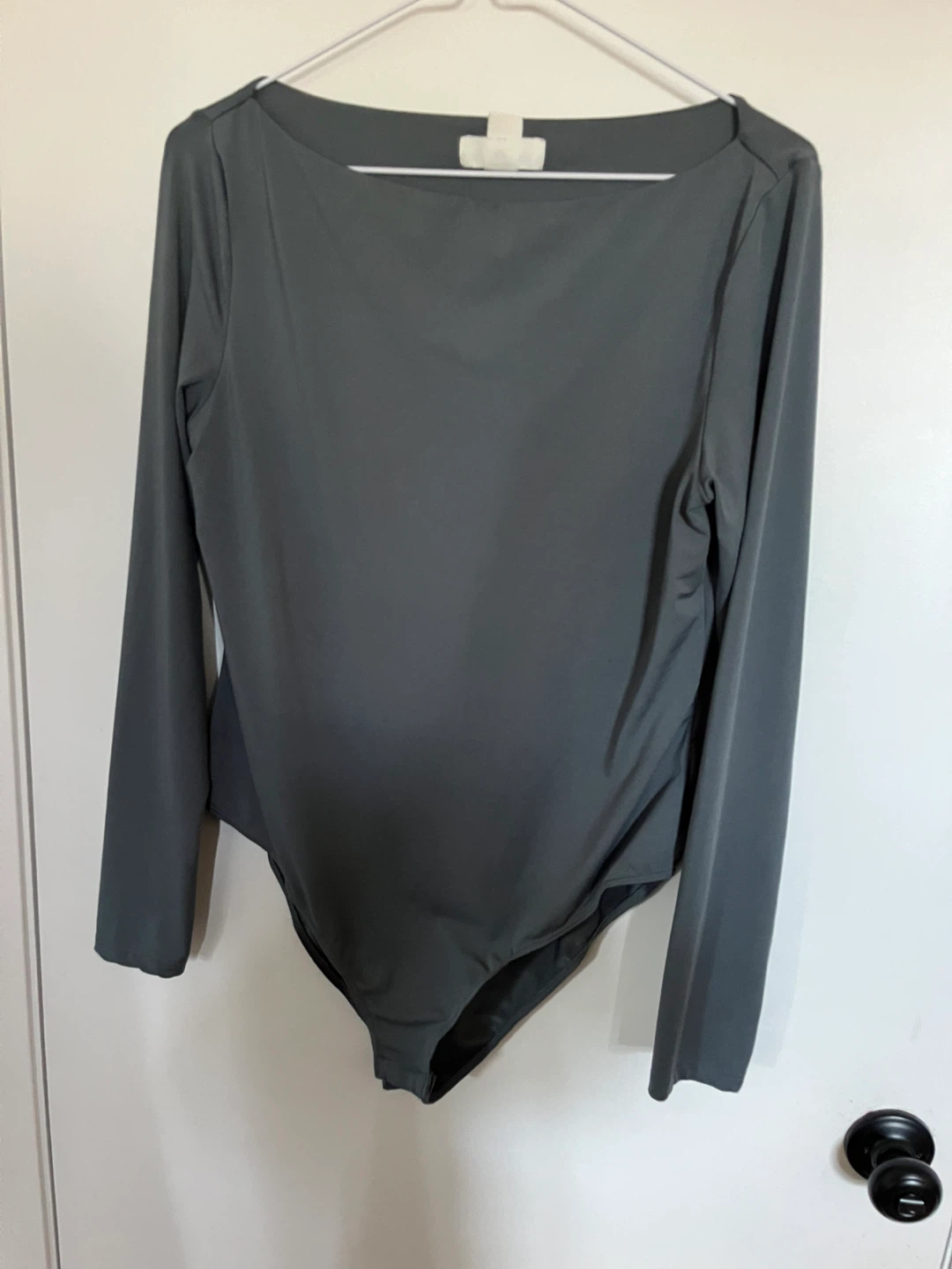 Light blue long sleeve body suit