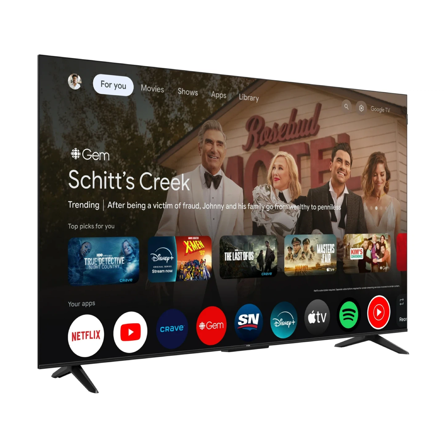 TCL 55 inch 4k google qled Smart TV - photo 2
