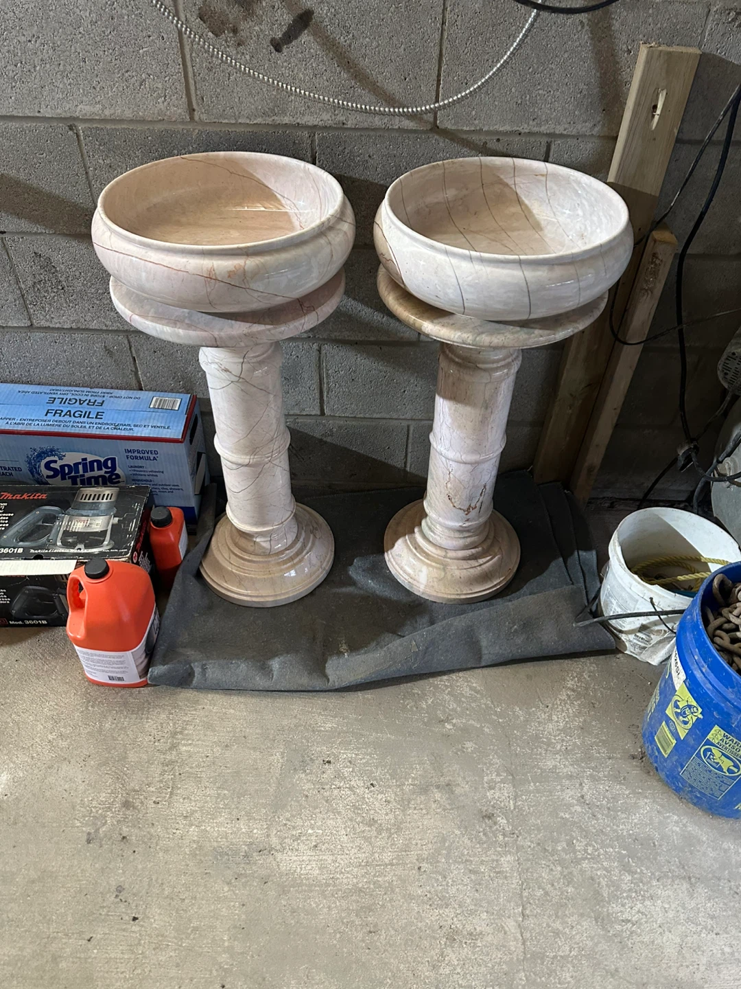 Pair of Marble Decorative Pedestals