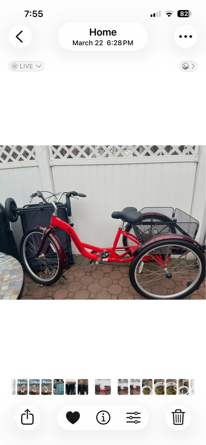 Red Schwinn Adult Tricycle