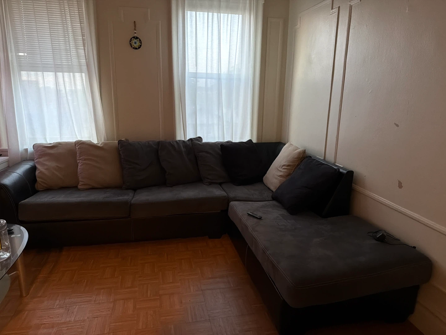 Gray Sectional Sofa with Chaise