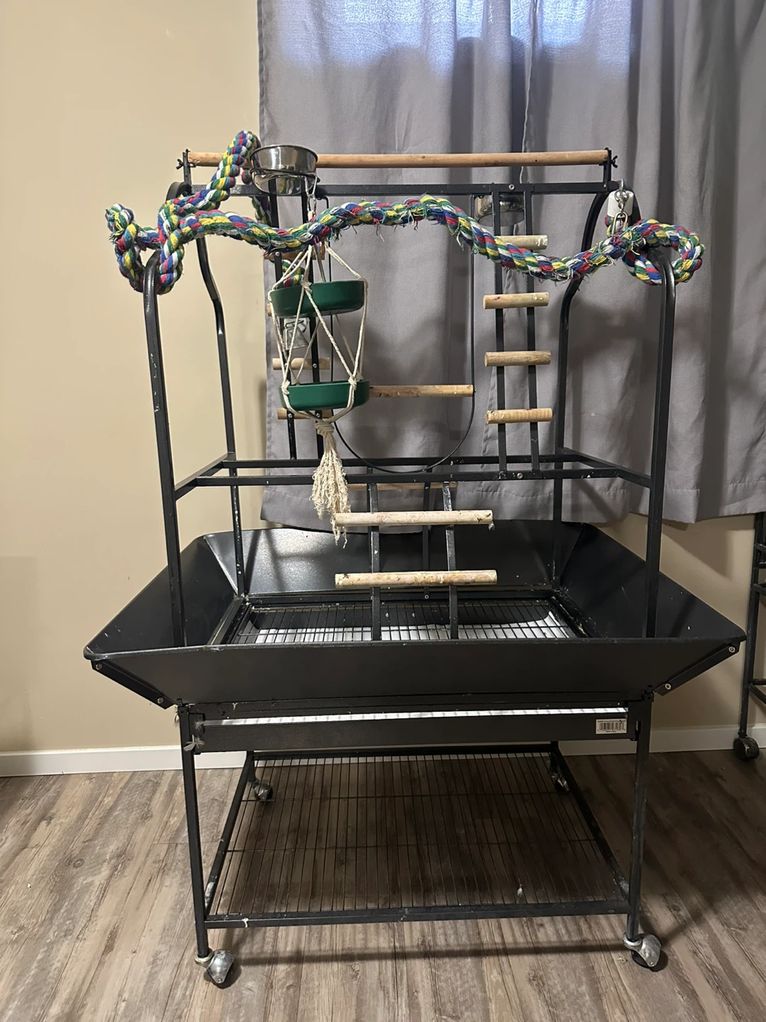 Large Bird Play Stand Perch Station