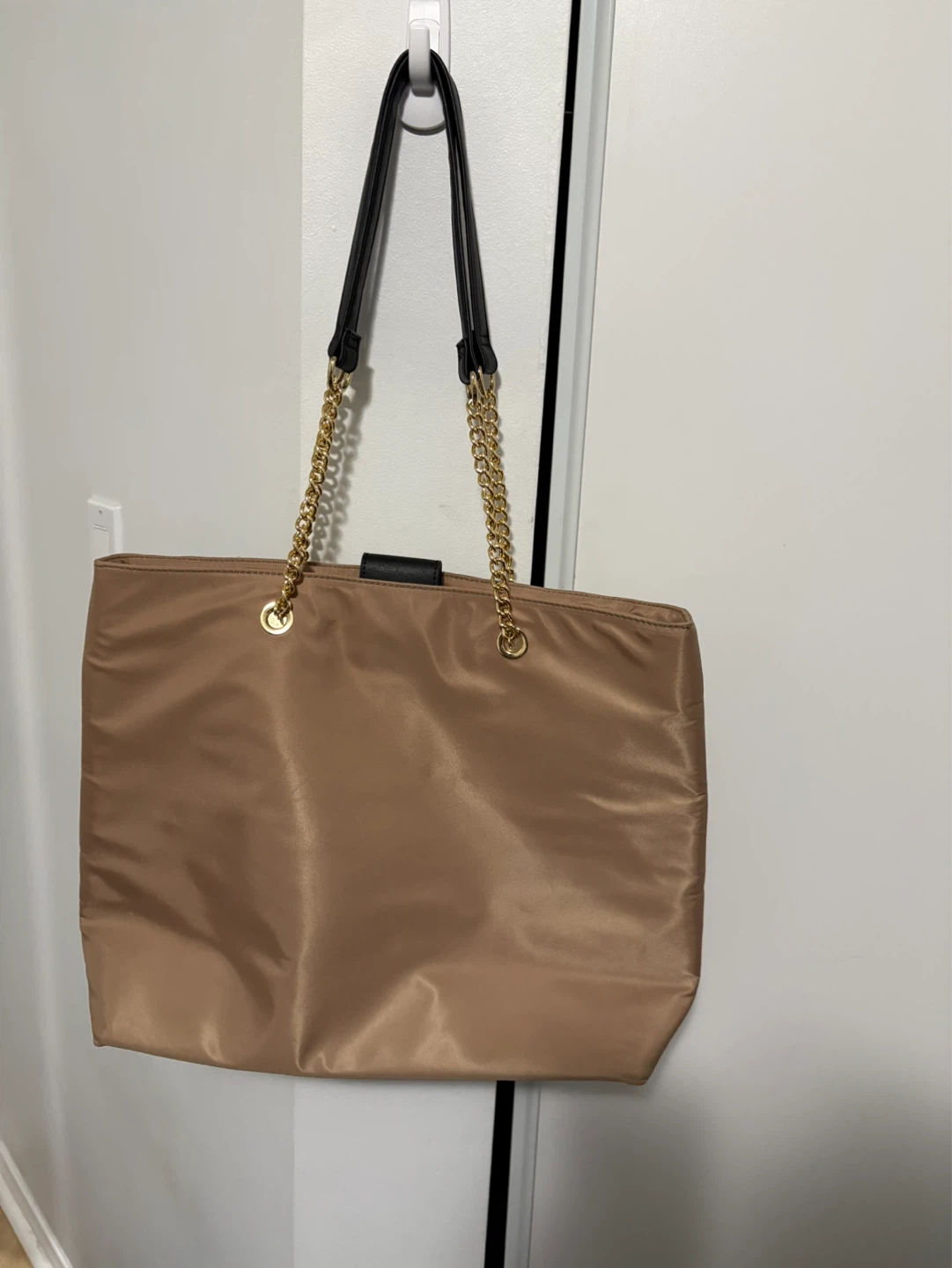 Quilted Tote Bag with Chain Straps - photo 2