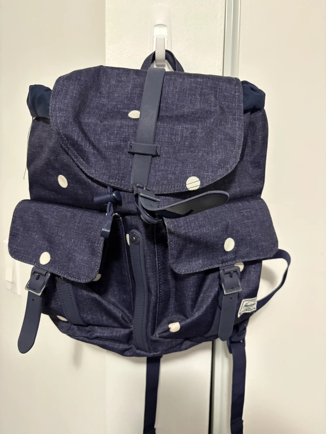 Herschel Supply Co. Backpack - Blue with White Polka Dots