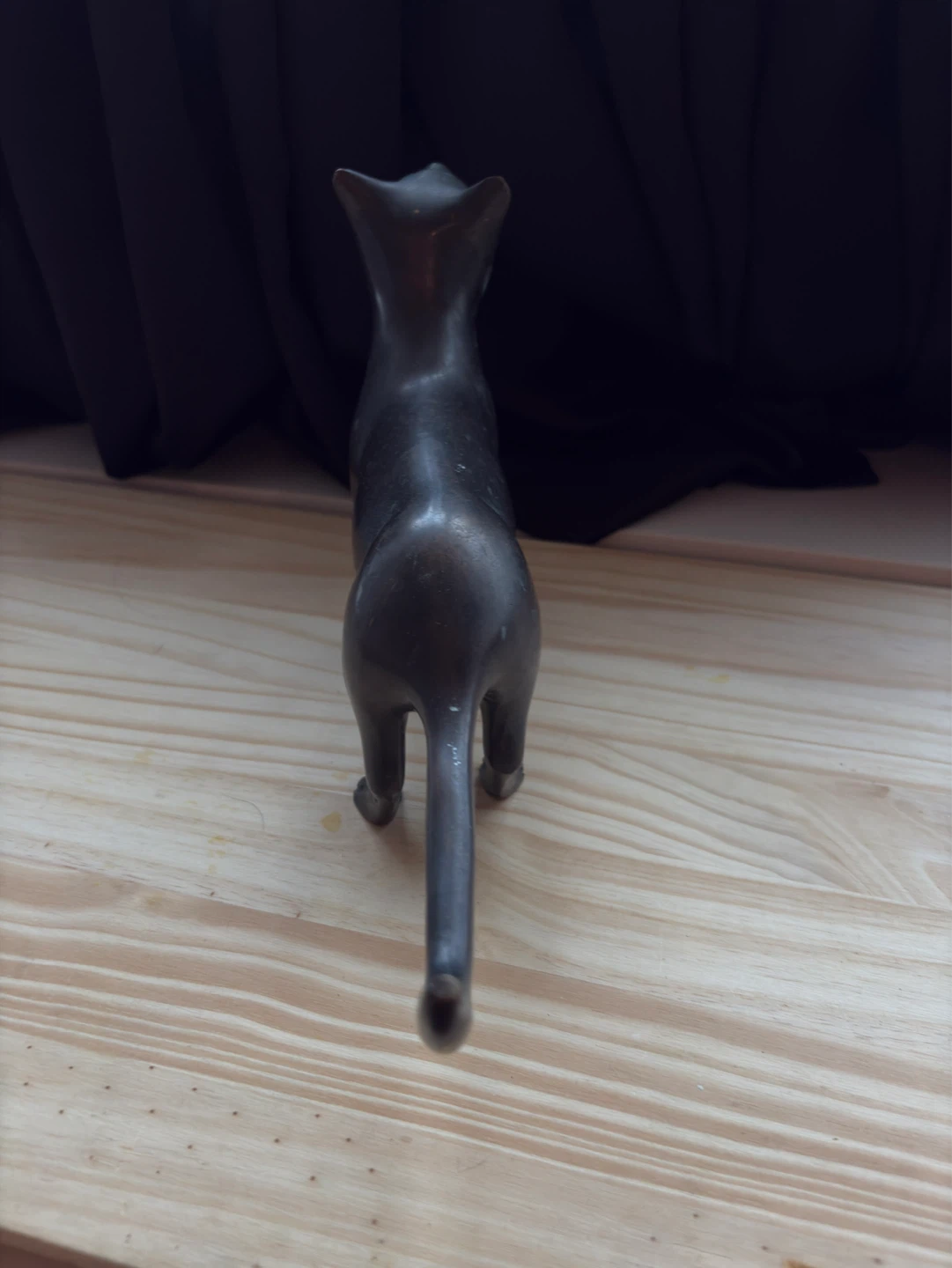 Bronze Cat Figurine Door Stopper - photo 5