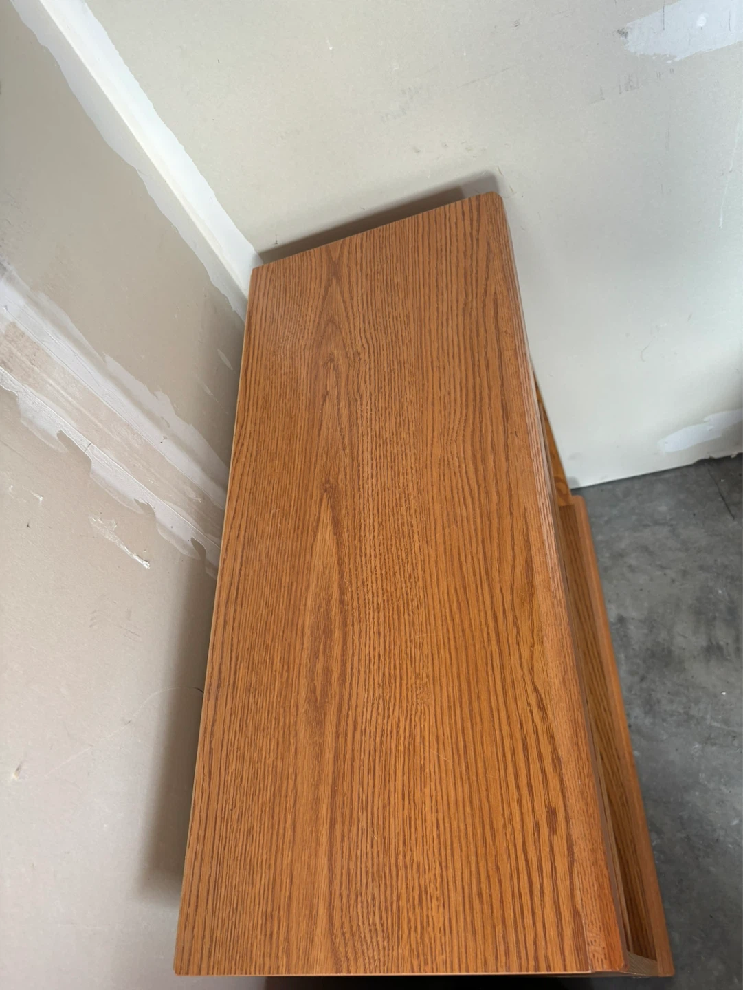 Oak 2-Tier Shelf Unit