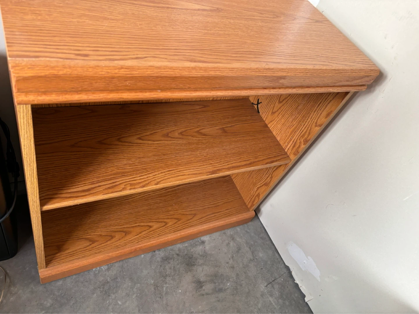 Oak 2-Tier Shelf Unit - photo 3