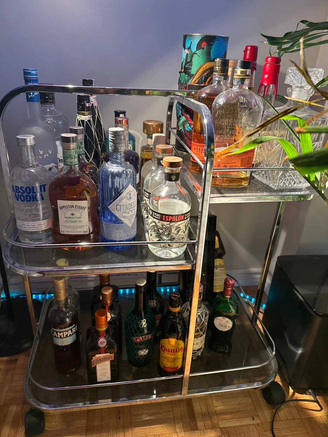 Chrome Bar Cart