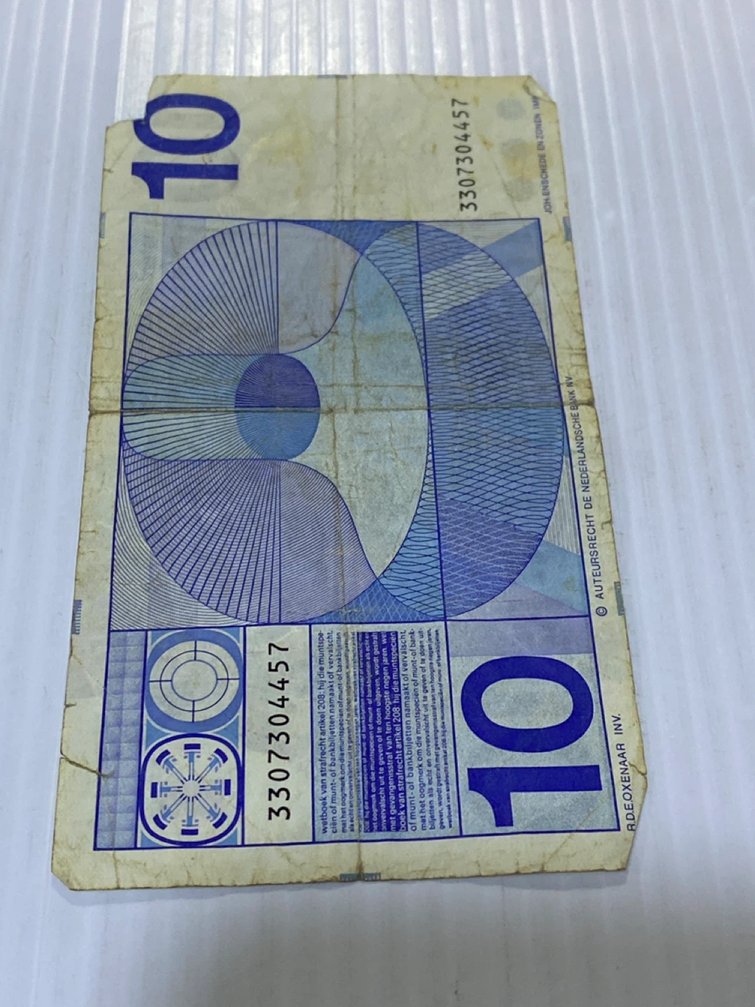 10 TENGULDEN Banknote - Netherlands 1968 - photo 2