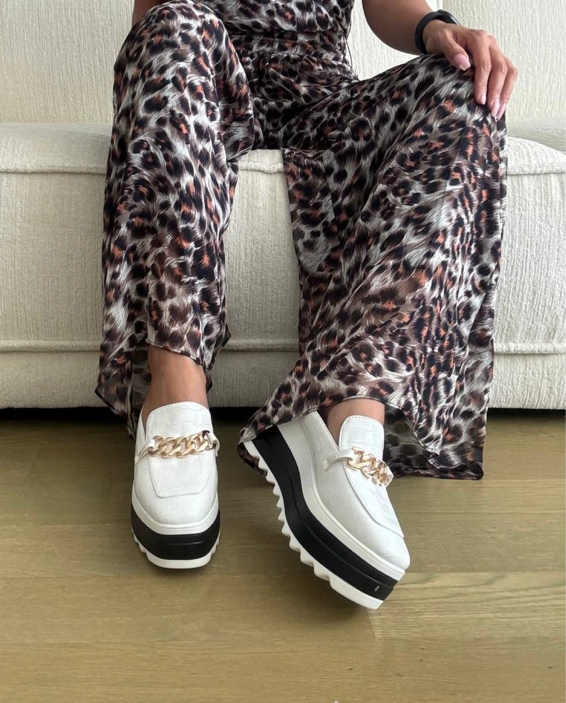 Platform Loafers with Chain Detail - photo 5
