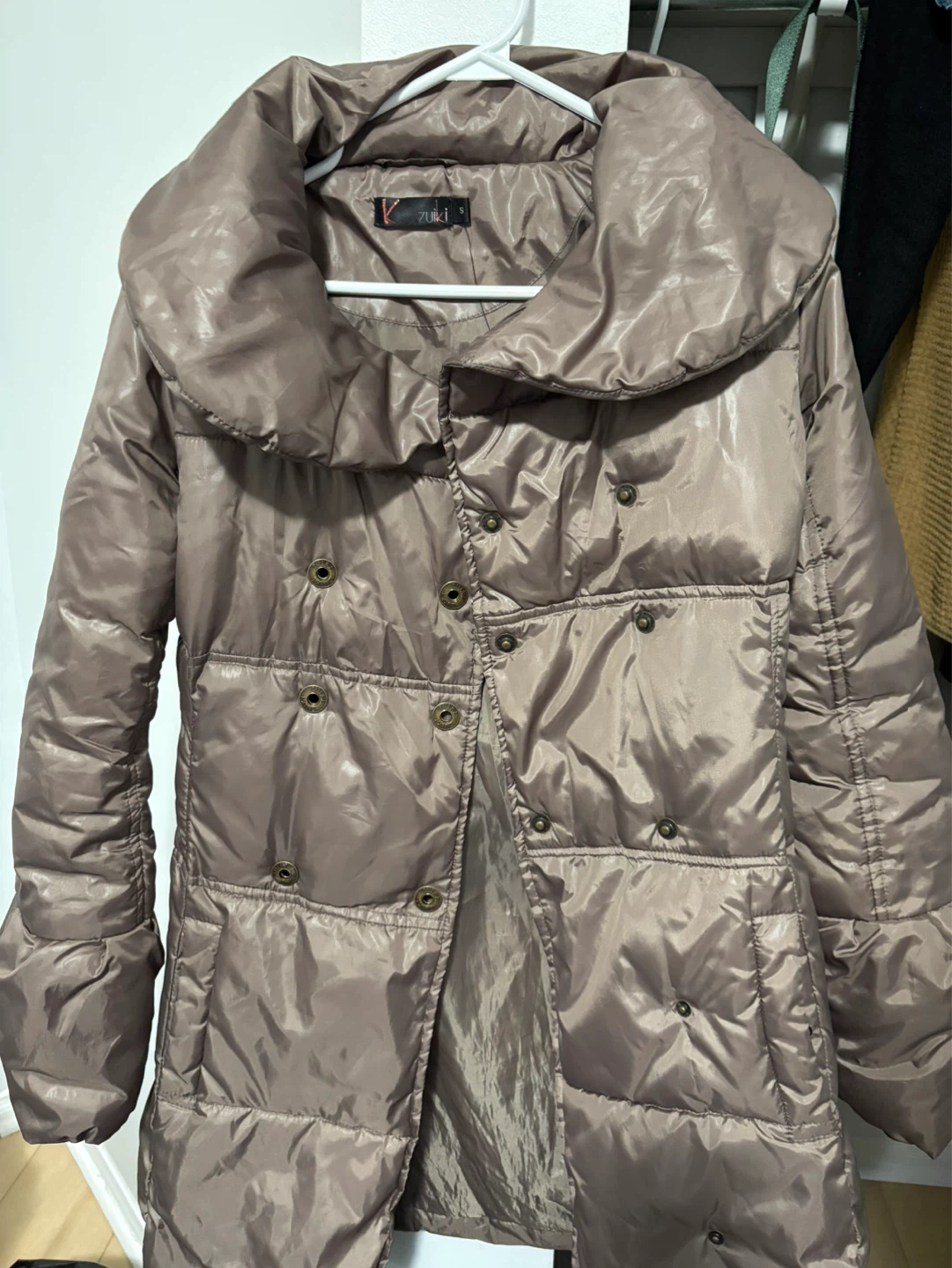 ZUIKI Puffer Coat - Taupe