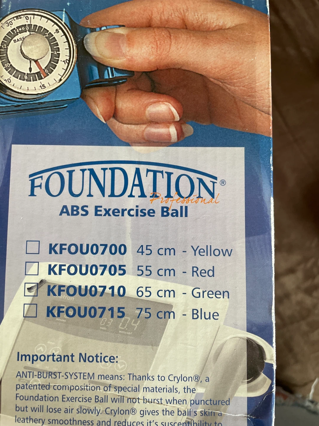 Foundation ABS Exercise Ball - 65 cm Green - photo 2