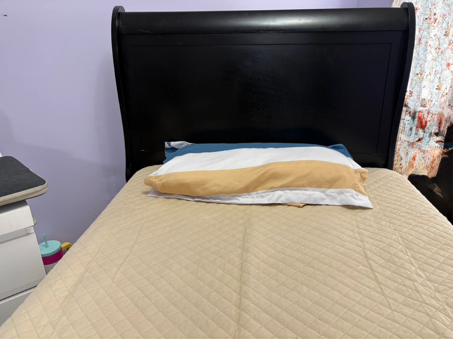Black Sleigh Bed Frame