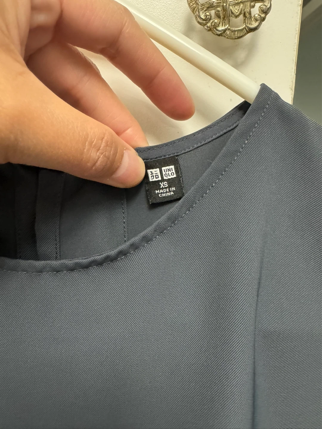 UNIQLO Women's Short Sleeve Top XS Grey