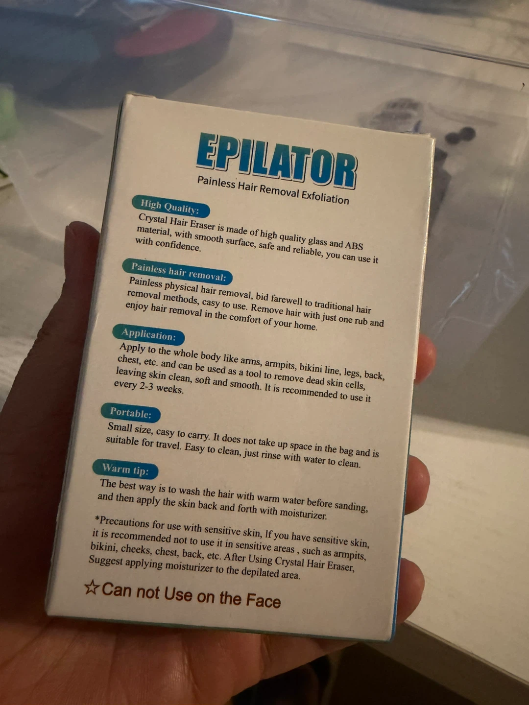 Crystal Hair Eraser Painless Hair Removal Exfoliation - photo 4