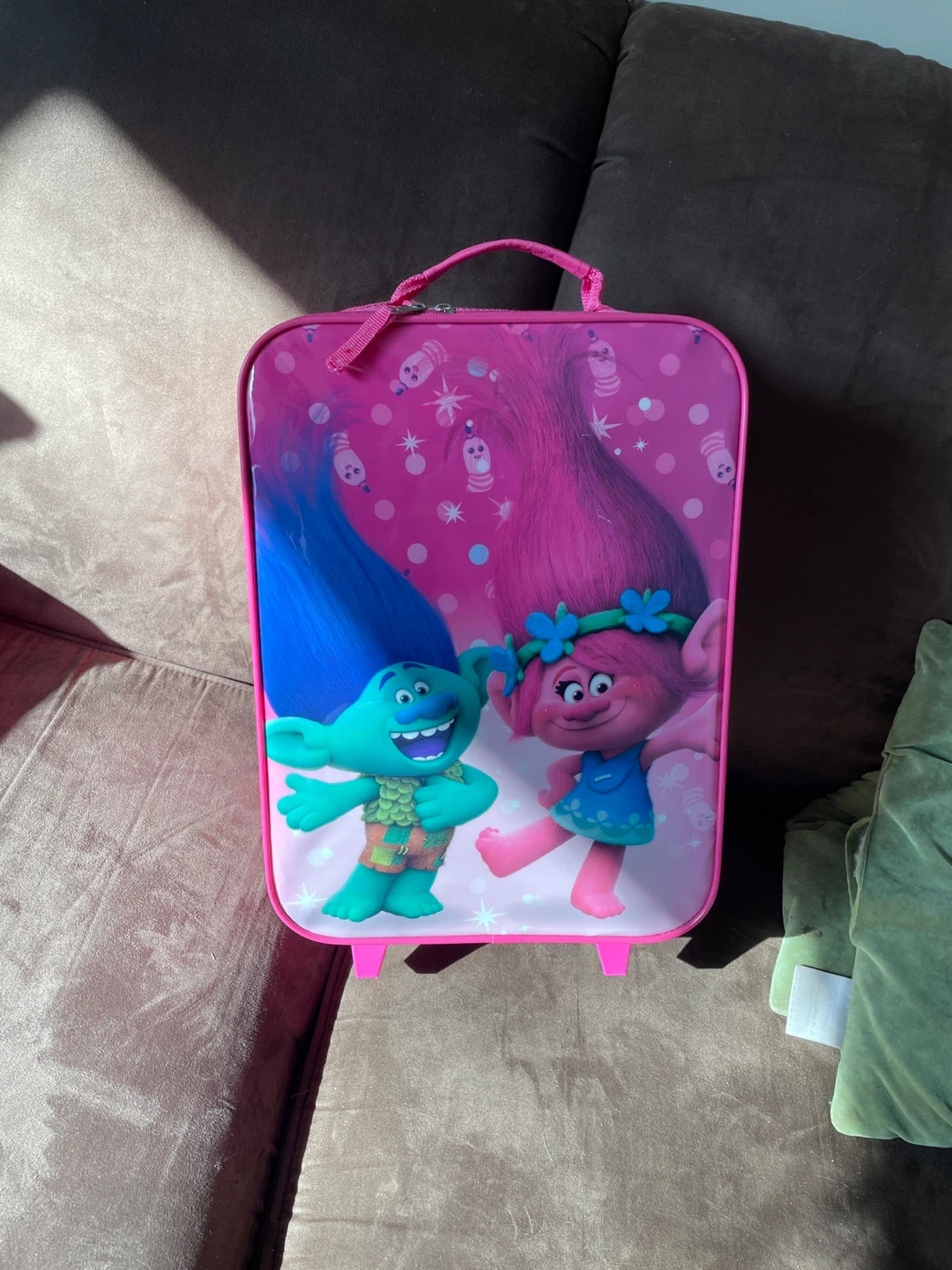 Kids Trolls Rolling Luggage Suitcase