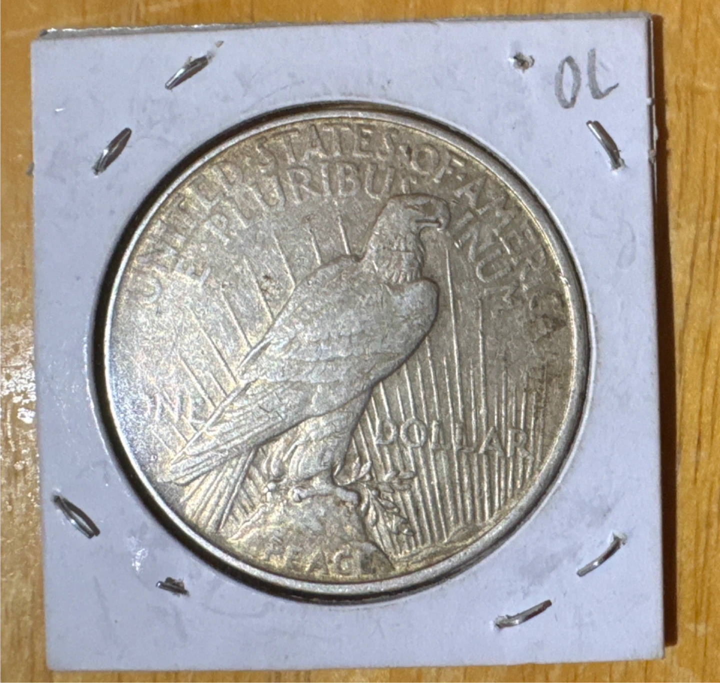 1922 US Silver Peace Dollar Coin - photo 2