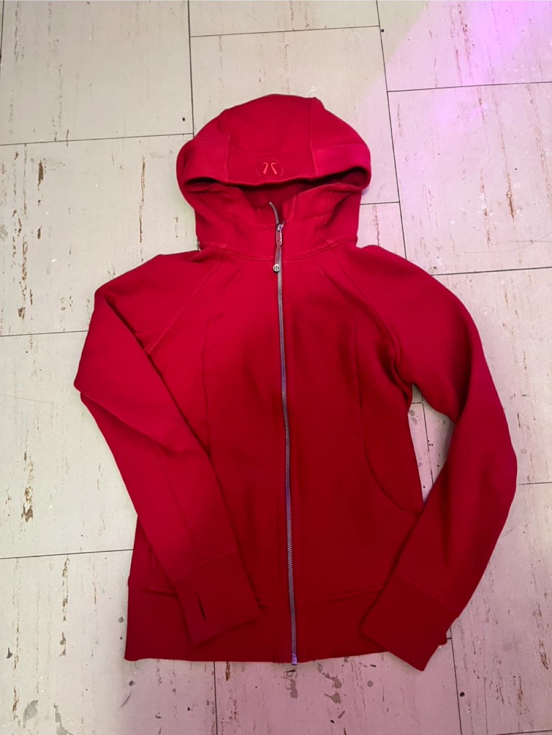 Lululemon Scuba Red Full Zip Hoodie