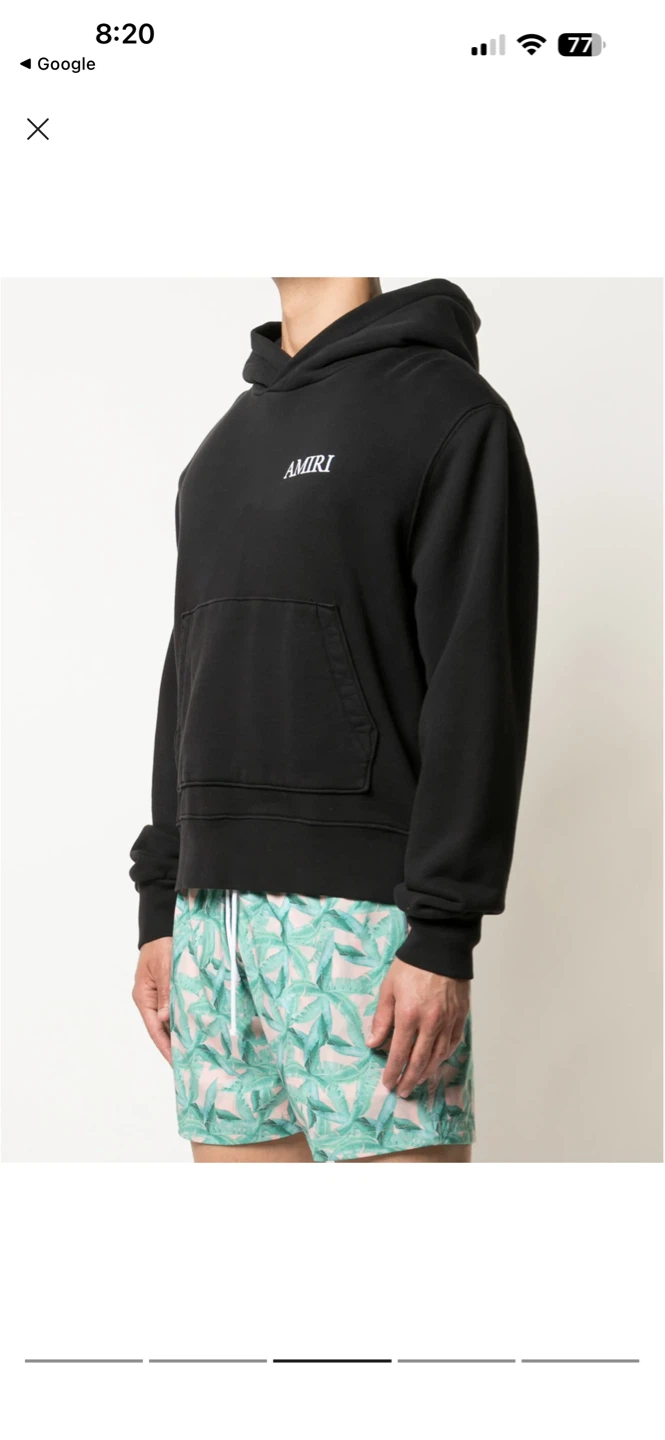 AMIRI Black Palm Tree Graphic Hoodie - photo 4