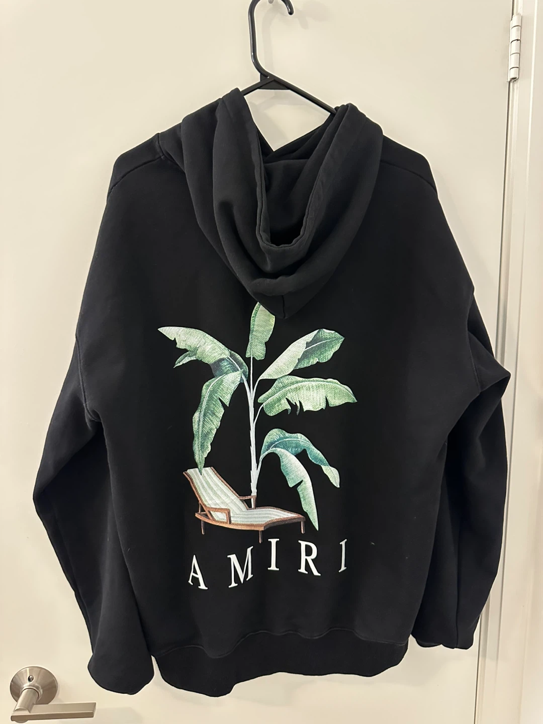 AMIRI Black Palm Tree Graphic Hoodie - photo 2