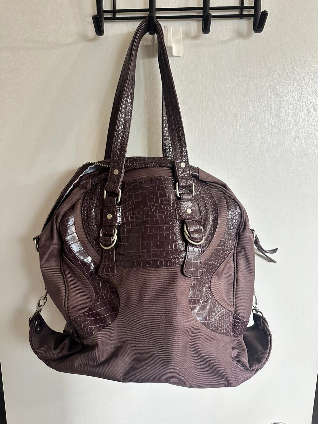 Lululemon athletica Burgundy Croc Embossed Tote - photo 5