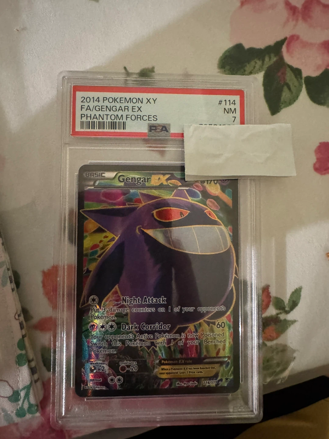 2014 Pokemon XY Gengar EX FA Phantom Forces Trading Card #114