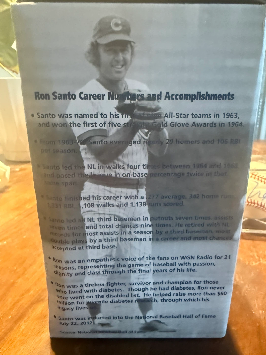 Ron Santo Chicago Cubs Baseball Figure - photo 4