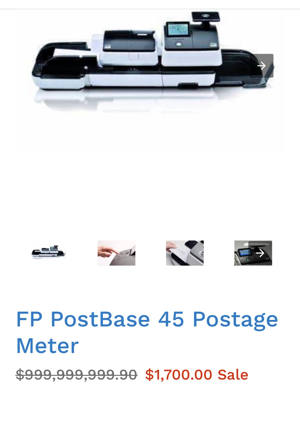 FP PostBase 45 Postage Meter
