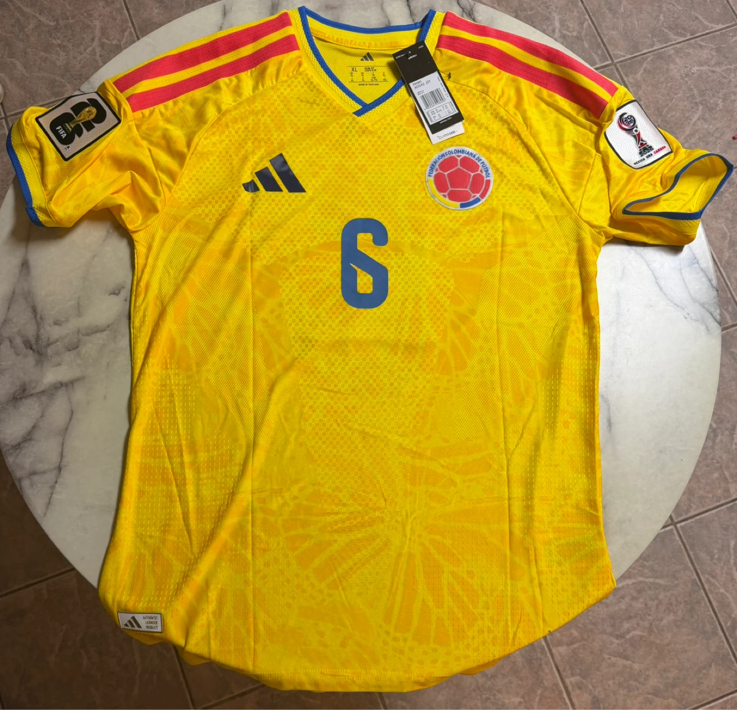 Colombia National Team Soccer Jersey Richard Rios #6 XL