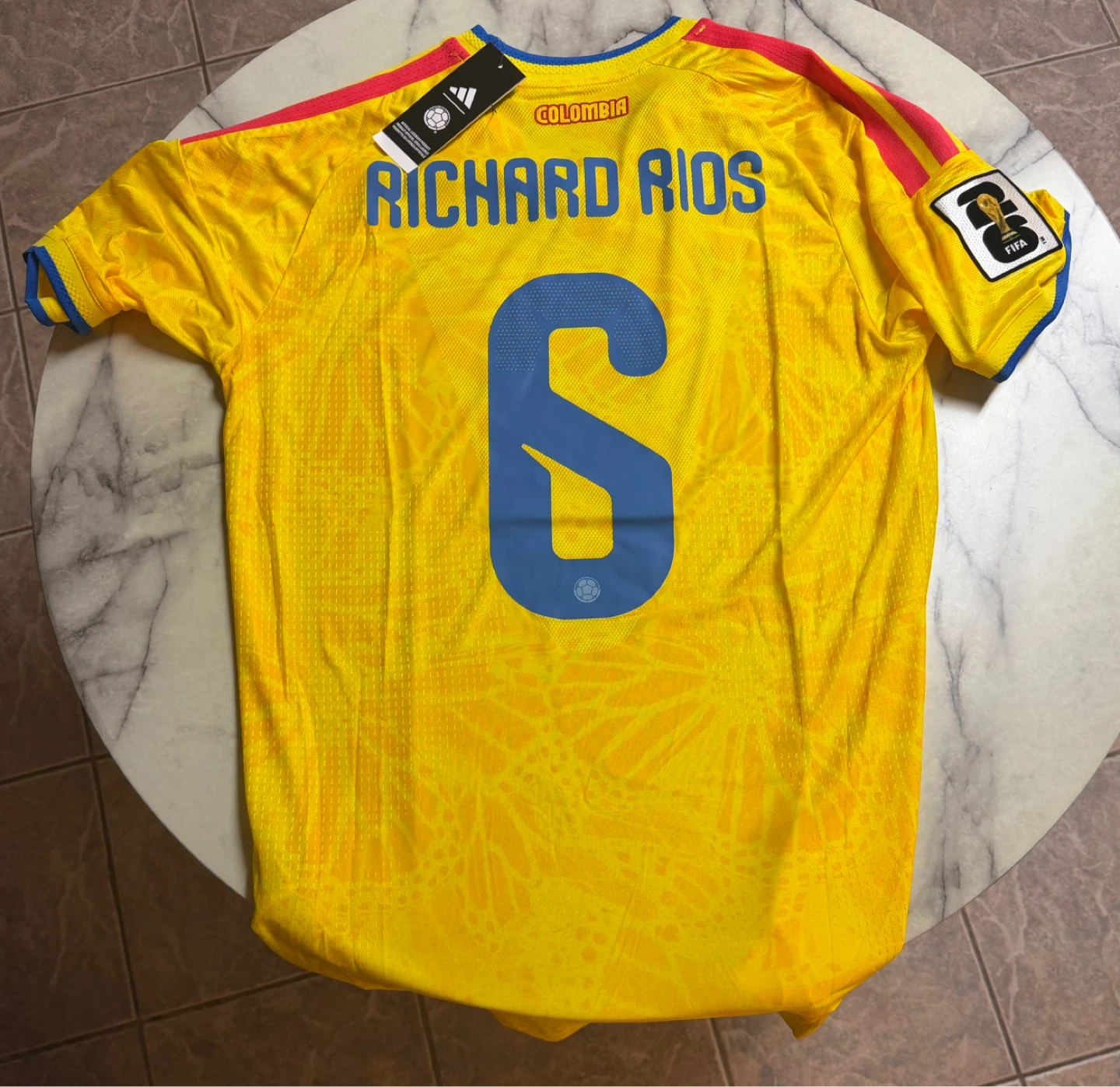 Colombia National Team Soccer Jersey Richard Rios #6 XL - photo 2