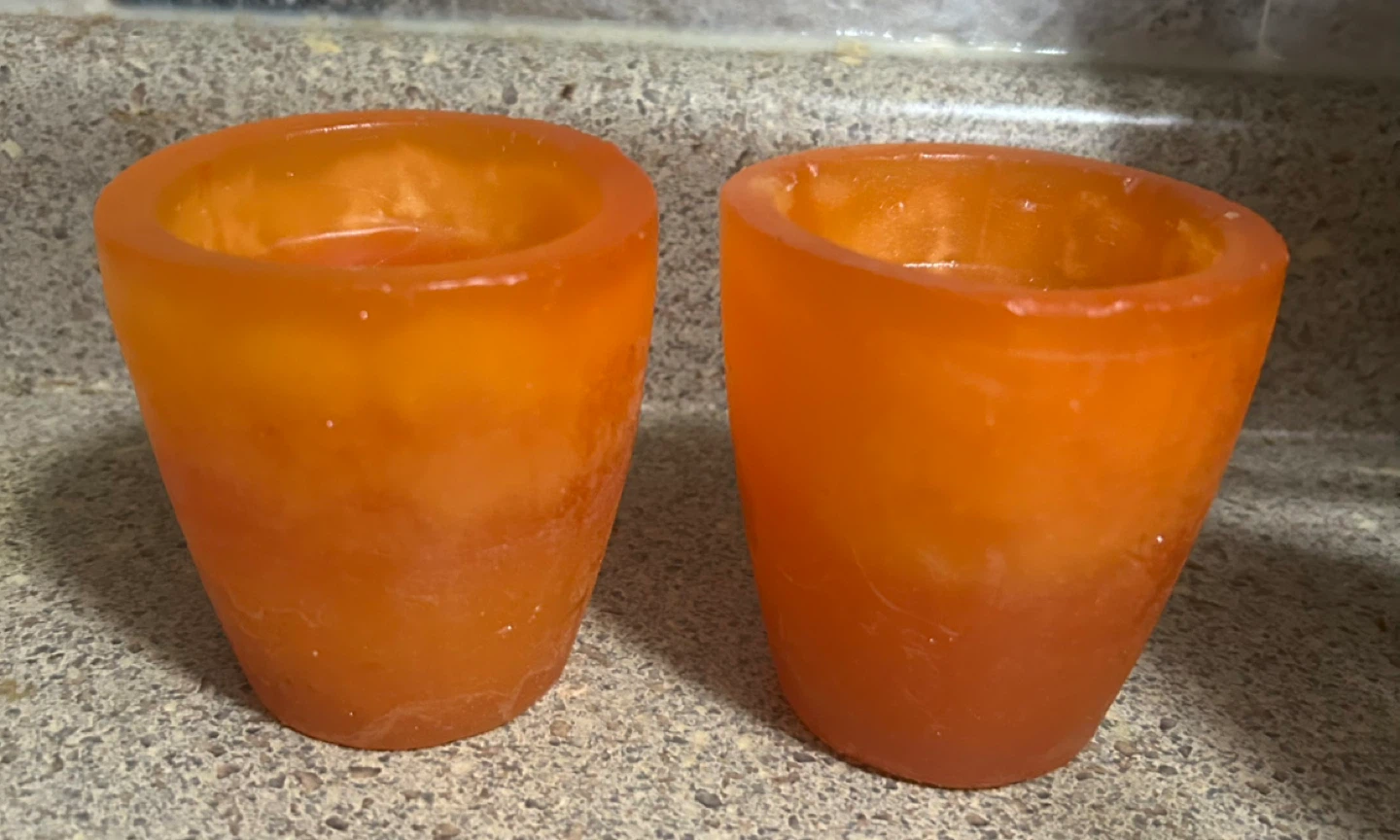Orange Pillar Candles (2) - photo 2