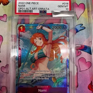 2022 One Piece Nami Trading Card OP01-ALT.ART-ERRATA