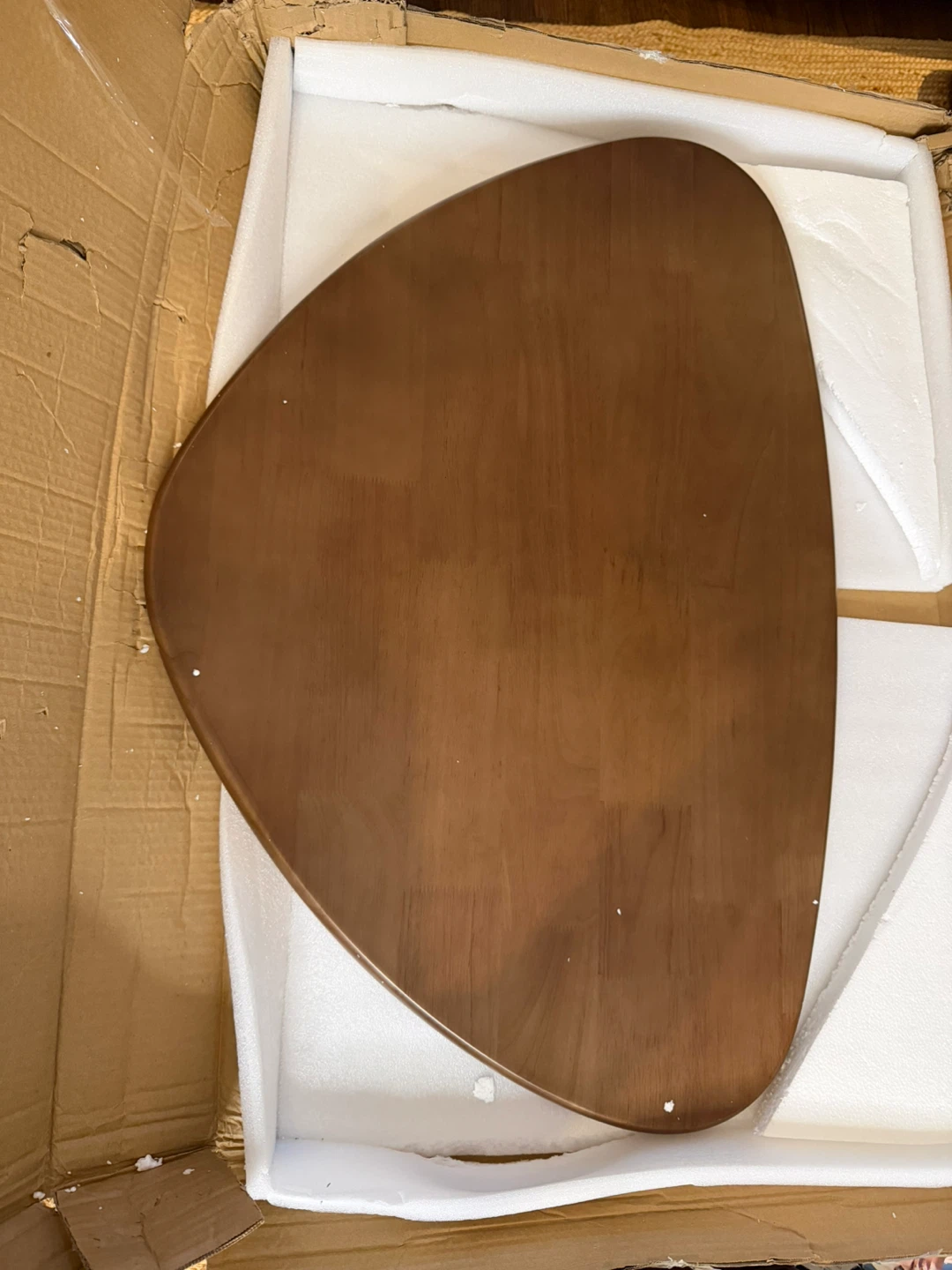 Nordic style Solid Wood Triangle Coffee Table - photo 3