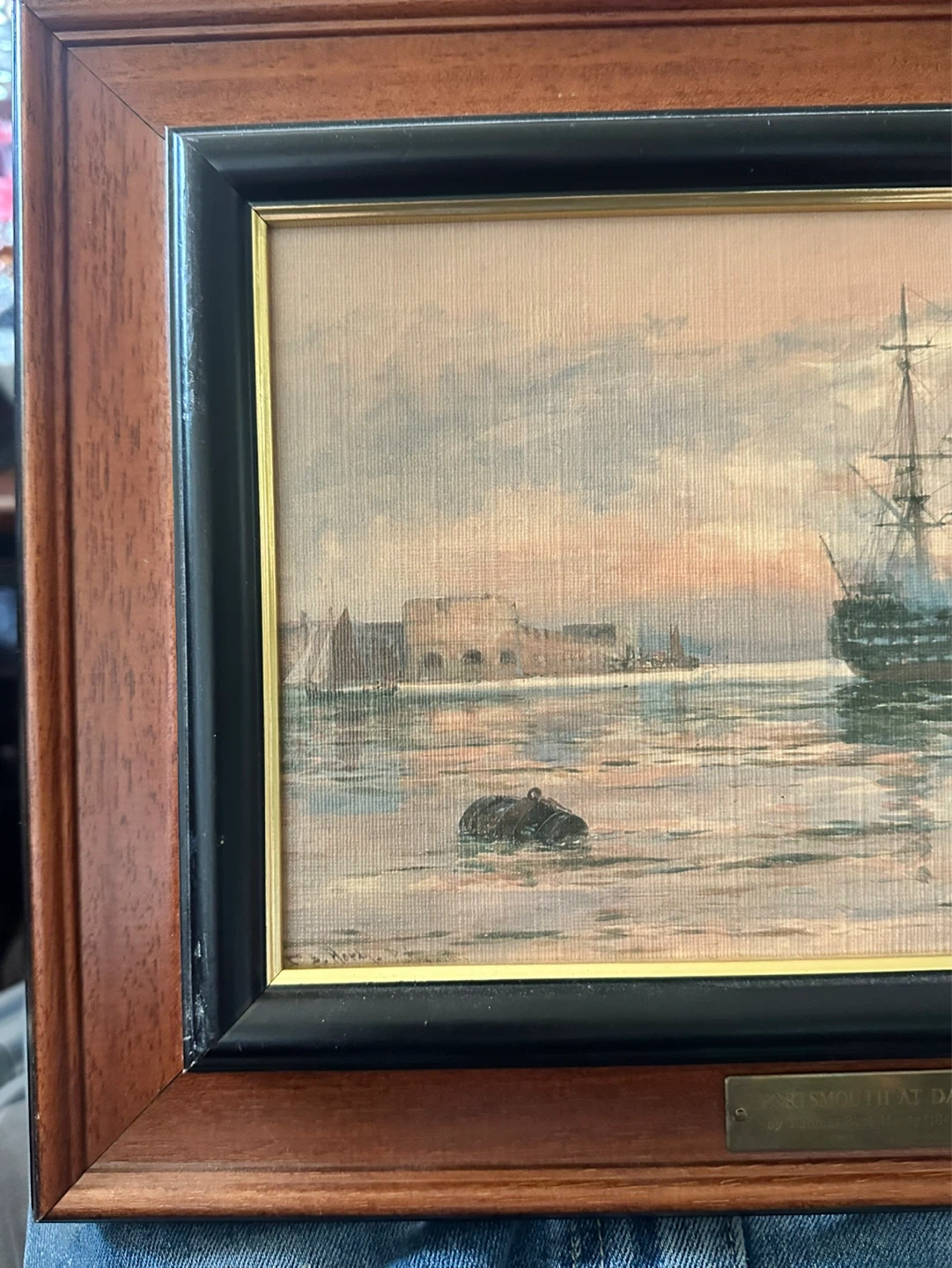 Fine Art Lithograph of Portsmouth Harbor by Thomas B Hardy - photo 3