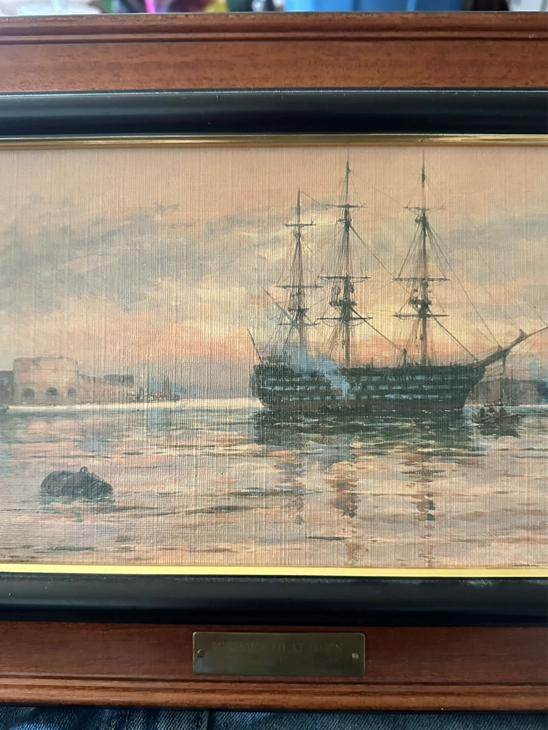 Fine Art Lithograph of Portsmouth Harbor by Thomas B Hardy - photo 4
