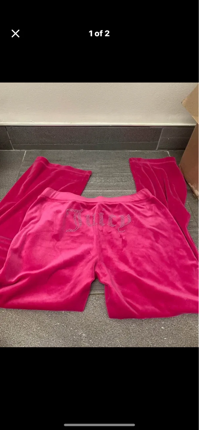 Juicy Couture Velour Track Pants Size M