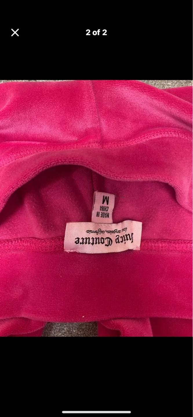 Juicy Couture Velour Track Pants Size M - photo 2