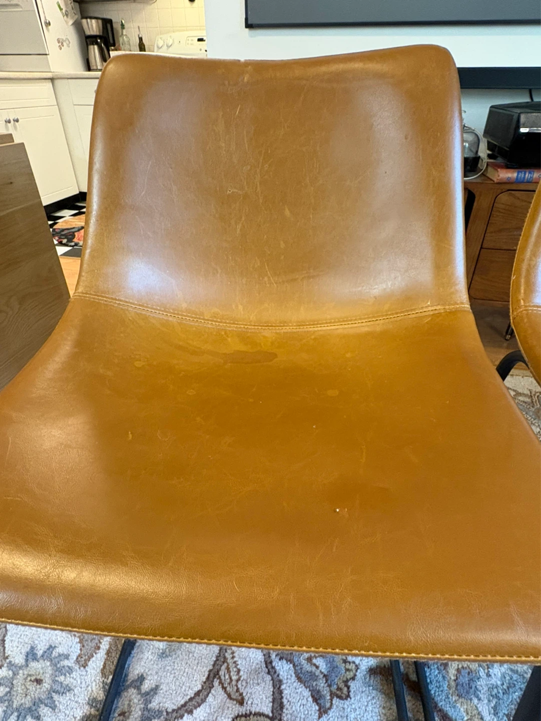Two counter height bar stools. $50 each or $80 for both - photo 2