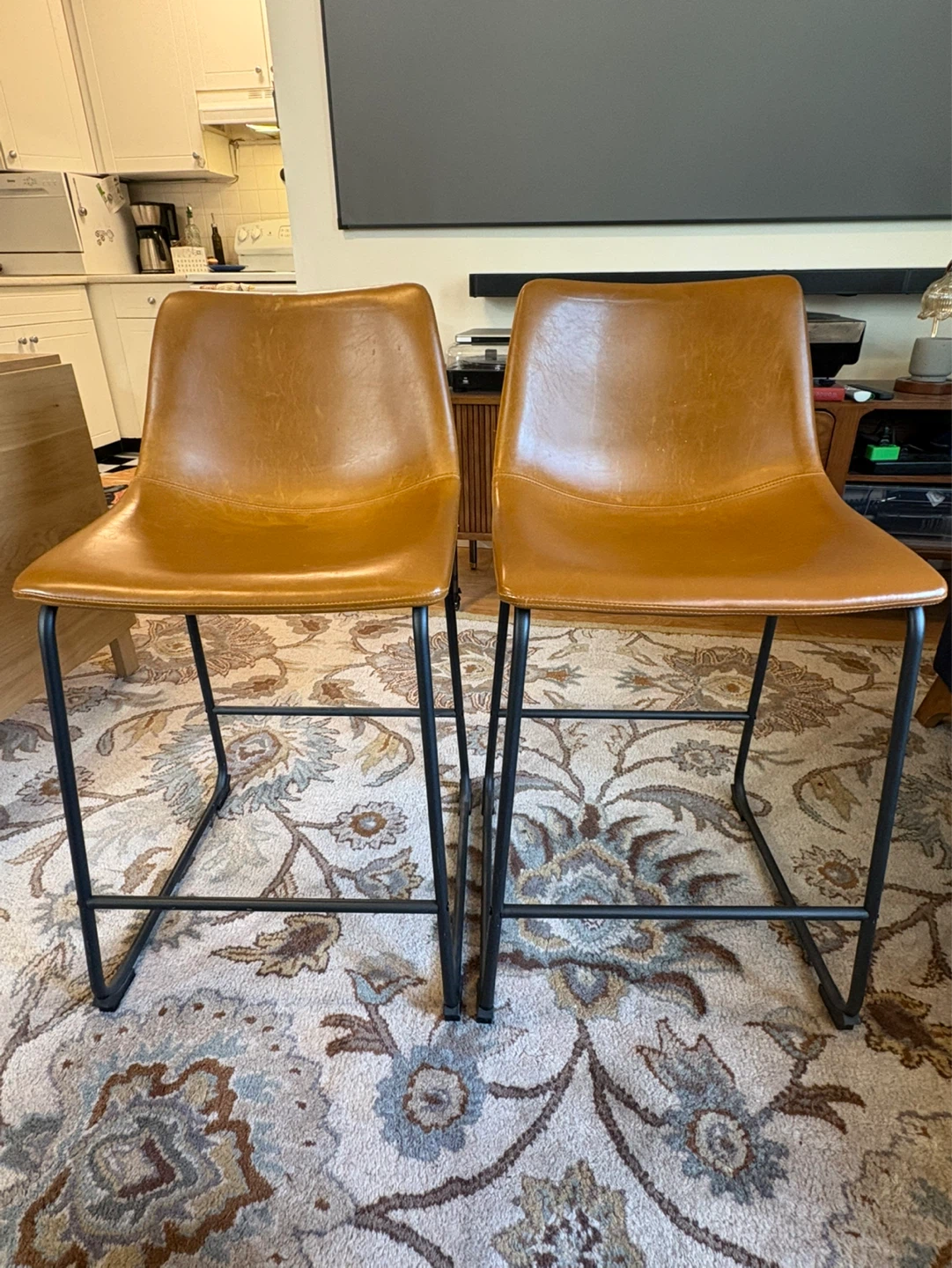 Two counter height bar stools. $50 each or $80 for both