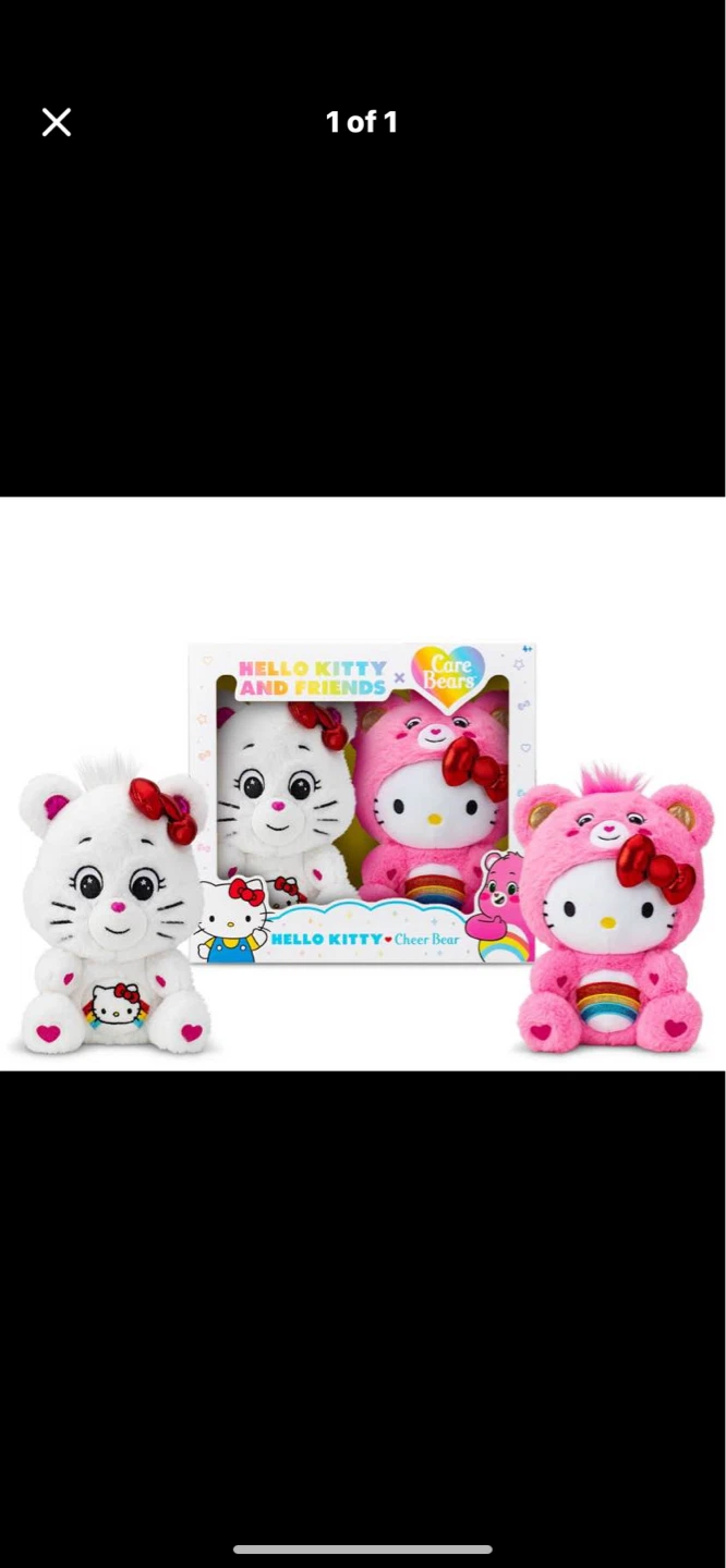 Hello Kitty and Friends x Care Bears Plush Set