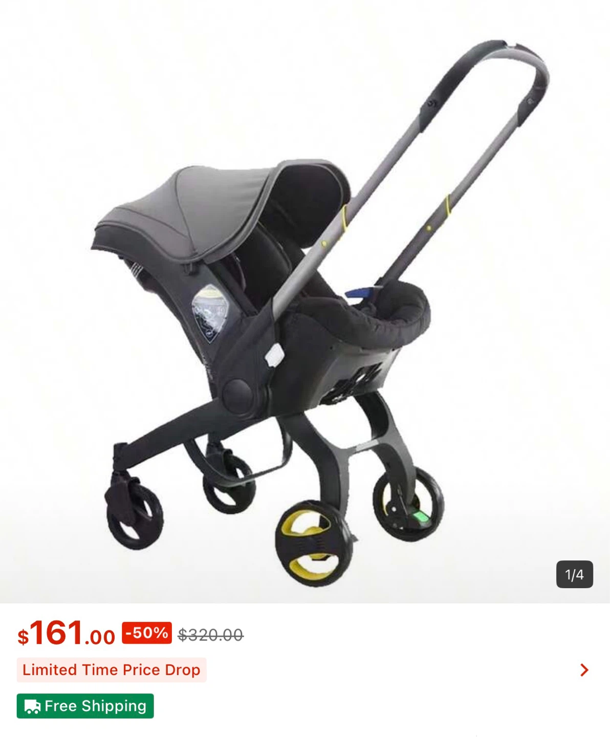 Infant Car Seat Stroller - Grey