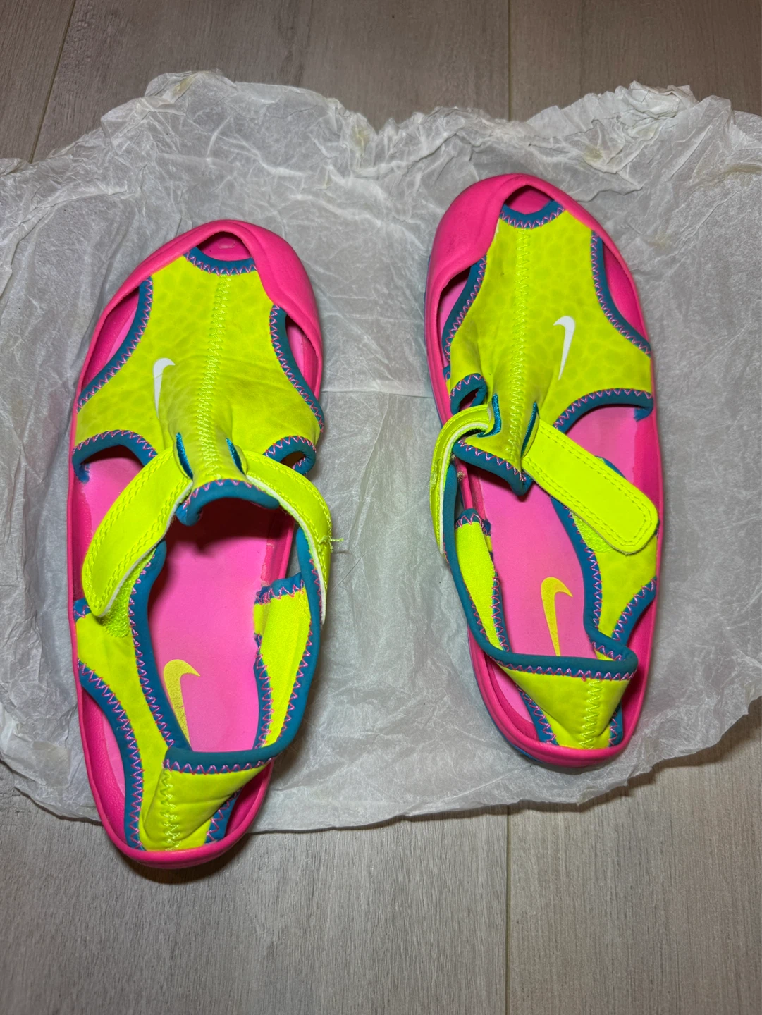 Nike Kids Sport Sandals Pink/Yellow