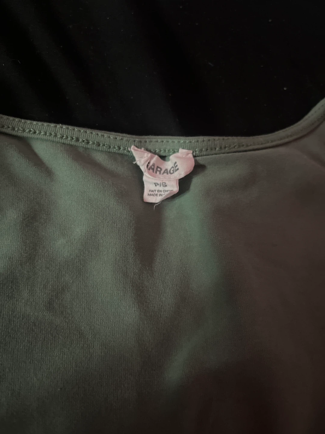 Garage Green Square Neck Crop Top - photo 2