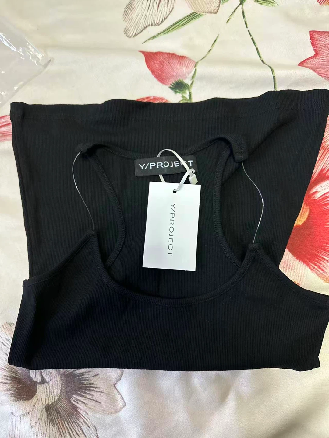 Y/PROJECT Black Ribbed Tank Top - photo 2