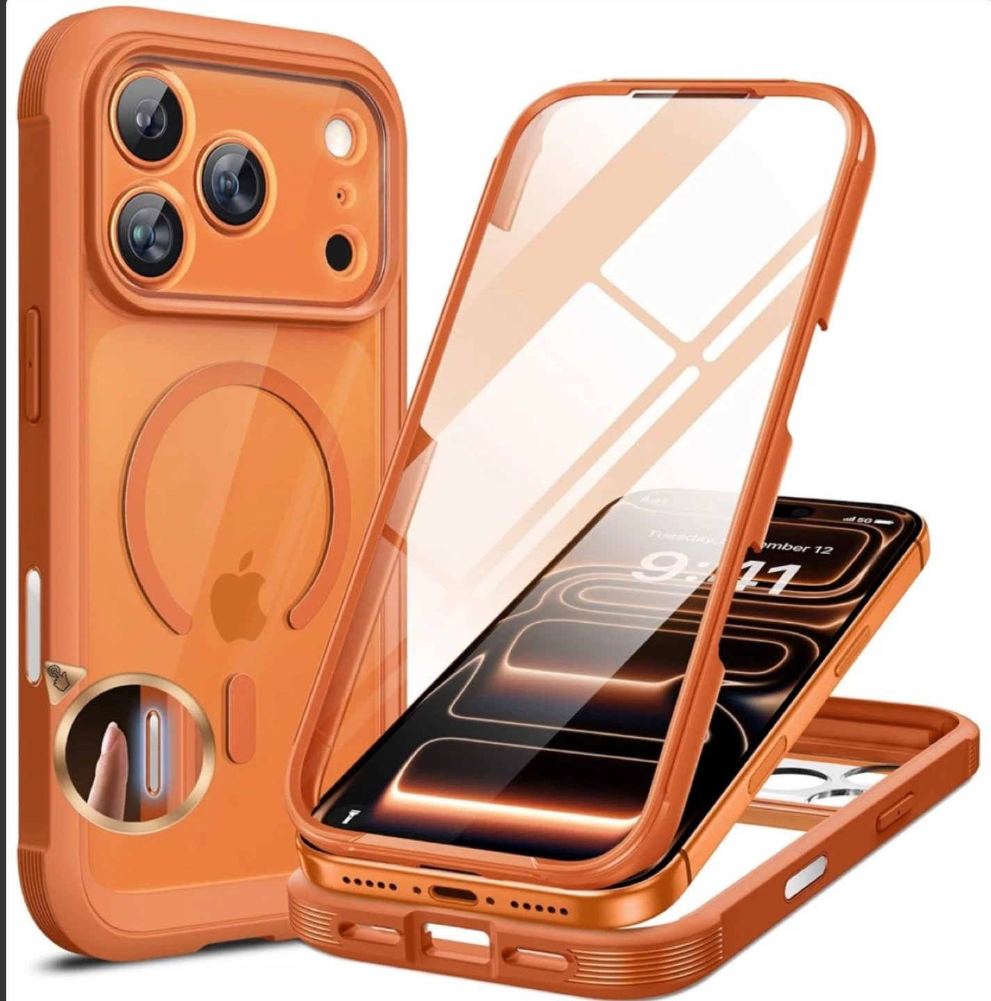 Orange Magnetic iPhone 17 Pro Case - photo 3