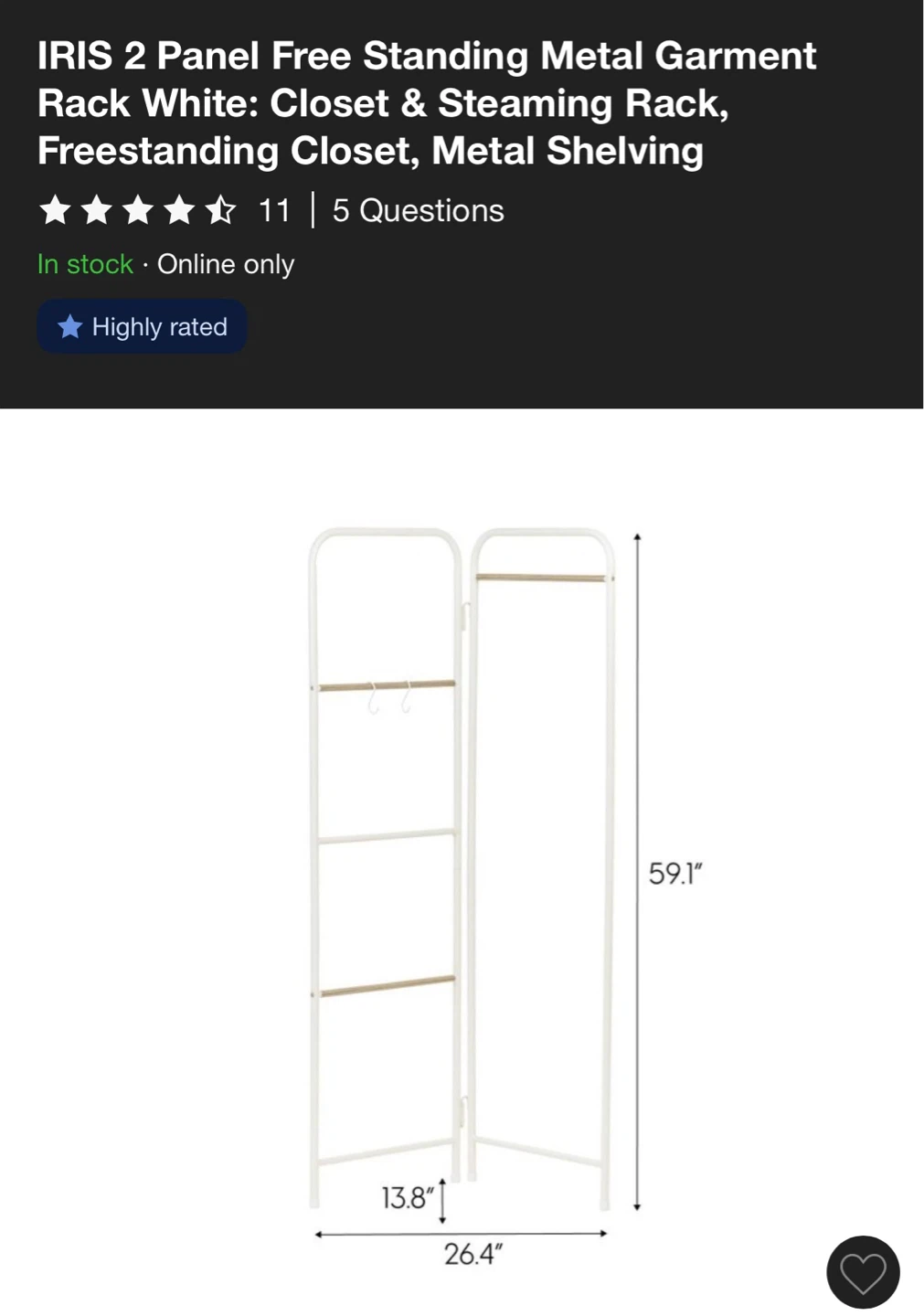 Foldable Corner Garment / Coat Rack - photo 2