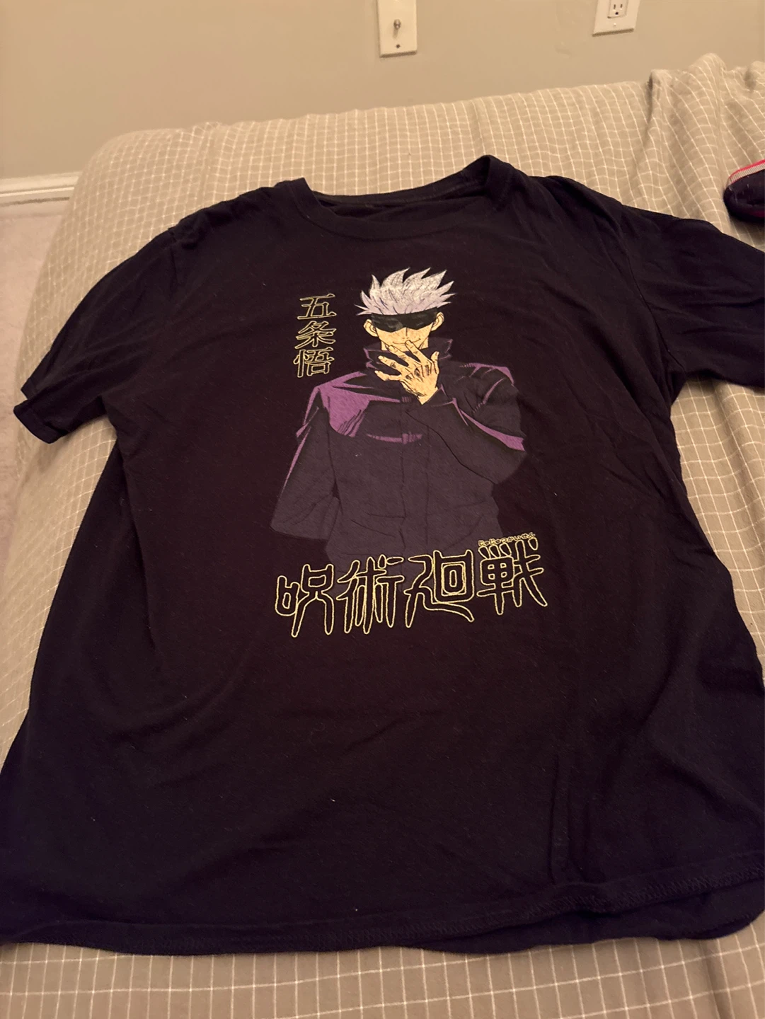 Black Jujutsu Kaisen Gojo Satoru T-Shirt