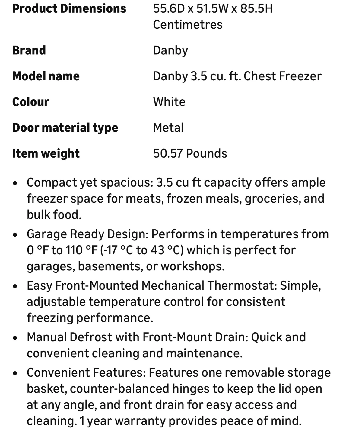 White Chest Freezer - photo 4