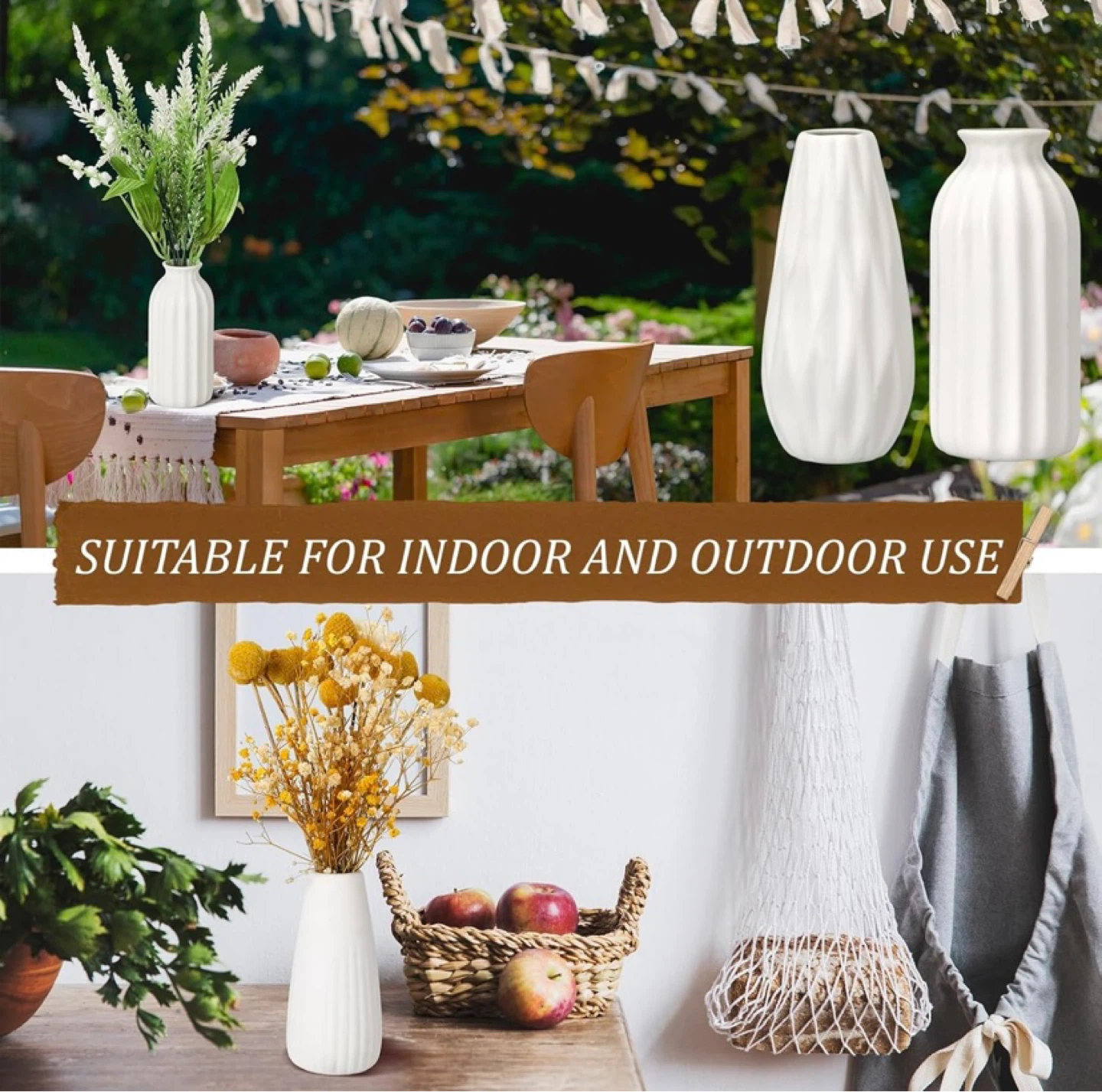 New Set of 24 5'' White Ceramic Bud Vase - photo 4